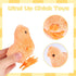 3 Otters 12PCS Wind Up Chick Toys, Colorful Jumping Plush Chicks for Kids Easter Party Favors