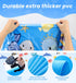 Dsquu 60" 1 2 3 4 5 6 7 8 9 LED Glowing Splash Pad Sprinkler for Kids & Dogs, Non-Slip Outdoor Water Toys Toddler