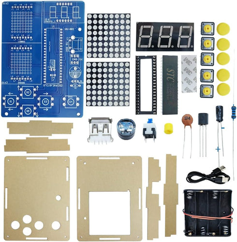 Gikfun Electronic Game Machine Soldering Projects Kit with 4 Retro Classic Games for School Learning