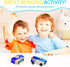 WIESSOC Toy,2 Collision Transforming Dinosaur Car Magnetic Cars Transform Into Dinosaur Toys,Transformation Car Toys