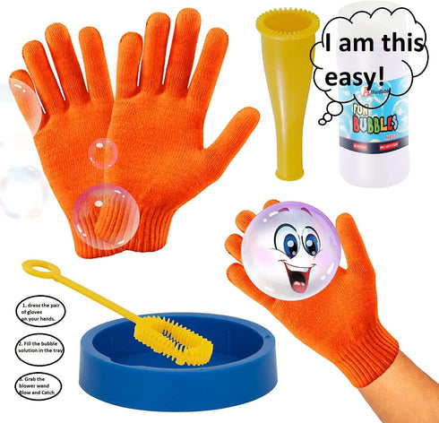 Touchable Bouncing Bubble Kit for Kids, Unpoppable Bubbles Solution for Indoor & Outdoor Play, Great Gift
