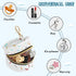 FJDENG Round Pacifier Case, Portable Pacifier Case with Zipper and Hook Buckle, Compact Pacifier Storage Container