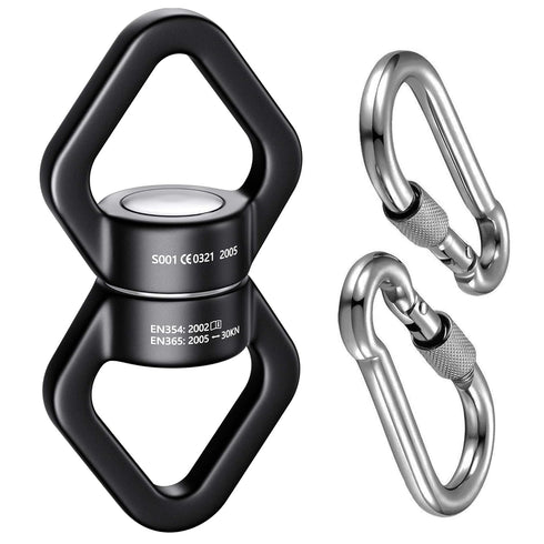 Trobing Swing Swivel - 30KN Rotational Safety Device, 360° Rotator for Aerial Yoga, Hammock, Swing, Rock Climbing