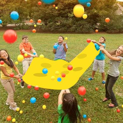 Sonyabecca Team Building Hole Tarp Game - Fun Group Activity in Yellow