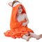MICHLEY Animal Hooded Baby Towel Washcloth - Premium Cotton Bathrobe for Girls Boys 0-6T (Fox)