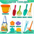 BeneFine Set Summer Beach Toy for Kids Sand Toys Outdoor Play with Mesh Bag-Includes Collapsible Bucket, Mesh Shovel
