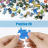 1000 Piece Jigsaw Puzzle for Adults, Mountain Cabin Landscape with Stream & Flowers, Back with Letters, Ideal for Home