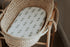Bassinet Sheets Fitted Cover, Flexible Fit 100% Soft Jersey Knit Cotton - Neutral Grey Sage Diamond