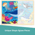 24 Piece Puzzles for Kids Ages 3-5, Unique Shape Jigsaw Pieces Ocean Animal, Wooden Jigsaw Puzzle for 3 4 5 Year Old, Preschool Toddler Puzzle with Storage Tray