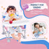 6 3 CH2408 Portable Baby Booster Seat with Tray, Toddler Booster seat for Dining, Camping, Travel, Baby Beach Chair