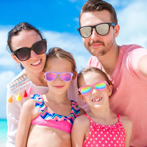 MEEZY Kids Sunglasses Bulk, Neon Sunglasses Party Favors for Boys and Girls Summer Pool Beach