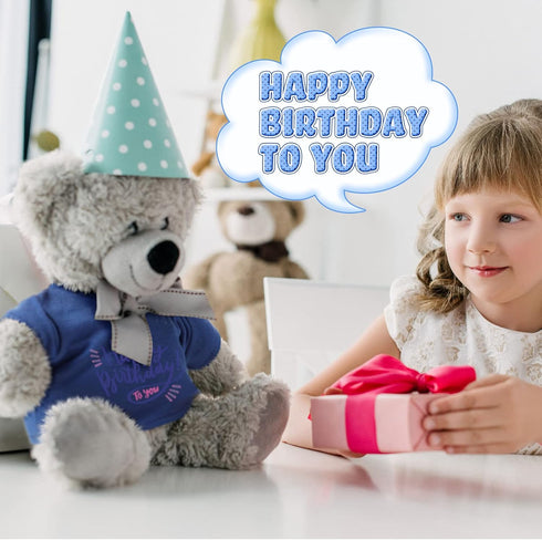 Skylety 6 Pcs Bear Clothes Basic Tee Shirt for 14-18 Inch Stuffed Bears Doll (Blue)