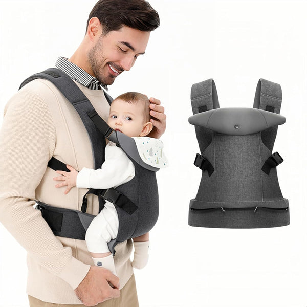 IULONEE 4-in-1 Carrier Adjustable Baby Sling Newborn to Toddler Ergonomic Hipseat Baby