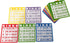 Yuanhe 50 Bingo Game Cards - Bingo Set Kids Party Paper Card Games School Classroom Family Gathering Activity Casino Trip