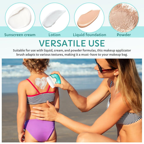 Abaodam Sunscreen Applicator for Kids Brush Set, Sun Lotion Applicator with Cover