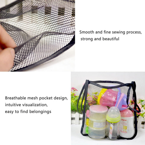 UtySty 3 Pack Stroller Sling Mesh Bag Back Hanging Extra Storage Organizer Handle Bar Attachment Net Pouch for Kids