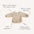 mushie Long Sleeve Baby Bib, Mess Free & Waterproof Fabric for Toddlers, Adjustable Fit 6-24 Months
