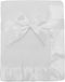 American Baby Company Fleece Blanket - Soft, Warm & Cozy, White, 30" x 40", Perfect for Baby Carrier, Stroller, Travel