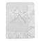 TL Care Fleece Blanket with Silk-Like Satin Trim, Soft & Cozy, White, 30" x 40" for Boys & Girls