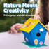 12 Set 3 2 Neliblu DIY Wooden Bird House Kits - Creative Arts and Crafts for Kids and Adults - Unfinished Wood
