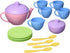 Green Toys Tea Set, Pink 4C - 17 Piece Pretend Play, Motor