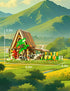 Set (610Pieces) SEMKY City Series Farm House Building Blocks with LED Lights, Creative Farm House Model Gifts for Kid
