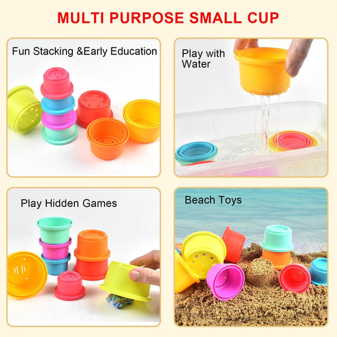 Baby Stacking Nesting Cups Toys - Montessori Toys for Toddlers 6+ Months (617-97)