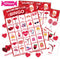 Valentine's Day Bingo Game Card for Kids/Adults - 32 Players, Perfect for Family/School Classroom