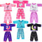 Fourluoo 6 Sets Baby Dolls Clothes 18 Inch Reborn Baby Doll Outfit Accessories