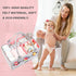 LXWIEKCO Large Baby Diaper Caddy Organizer - Nursery Storage Basket Tote Bag, Portable Diaper Storage Bin for Changing
