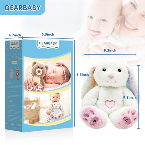 DEARBABY Baby Sleep Soother, Sound Machine,Noise Machine,Baby Shower Gifts Auto Off Timer,Soothe Rabbit Help Kids Go