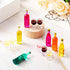 Sumind 18 Pieces Dollhouse Wine Bottles, Miniature Glass Goblet Cups, Red Wine Style Kitchen Accessories for Dollhouse