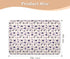 siphylline 52" 34" Purple Hedgehogs Checkered Plaid Extra Large Resuable Changing Pad Covers Waterproof Washable Crib