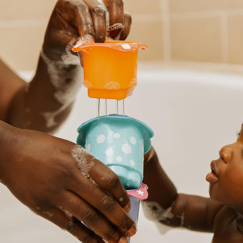 5-Piece Nuby Splish Splash Bath Time Stacking Cups
