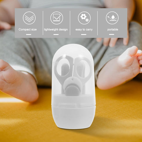 Set Safe Nail Clipper for Newborns - Complete Kit with Tweezer & File
