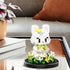 RIESEK Set Artificial Flower Animal Building for Adults,Mini Rabbit Plant Bonsai Tree,Botanical Collection Gift