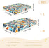 CZXW 52" 28" Cute Cars Route Crib Sheets Fitted x Natural Cotton Soft & Breathable for Baby Crib Mattress