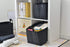 GUOZI Storage Basket, Collapsible Rectangular Felt Storage Bins with PU Handles, Large Laundry Basket Storage Solution