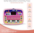 Kid Tablet Toddler Learning Pad, Interactive Educational Toy with Screen for Boys & Girls 3+ (Pink)