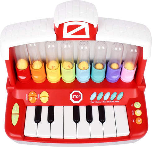 Musical Farm Animals Keyboard with Light-Up Piano, Silly Sounds & Learning Songs for Infants 6+ Months
