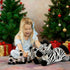 5pcs Set, 25 inch Tezituor Wildlife Zebra Stuffed Animals Realistic Stuffed Zebra with Babies for Boys Girls, Large