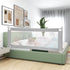 77-in (77 INCH, HONEY JOY Bed Rail for Toddlers, Extra Long, Portable Safety Bed Guardrail w/Double Safety Child Lock