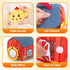 6-12 6 Baby Toys Months - Soft Barn with Stuffed Farm Animals Toy, Montessori Toys for Months Infant Boys Girls Sensory