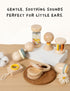 BONOVISTA 7 Set 0-6 0-12 PCS Wooden Baby Toys - Organic Infant Rattles Newborns Month & Montessori-Inspired Musical