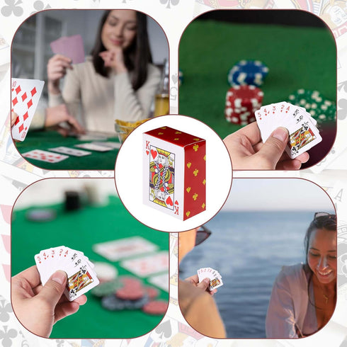 Hariendny 3 Decks Mini Playing Cards, Party Spoof Fun Smal Playing Cards, Miniature Poker Cards, Mini Poker Game