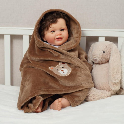 CREVENT Cute Cozy Fluffy Warm Baby Blanket, 30''X40'' for Girls Boys Infants Toddlers' Bedding Crib Cot Stroller