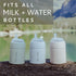 Set 2 (6+ Pack MILK & WATER Anti-Colic Nipples, of - Fast Flow Months) Super Latch Nipple - Mimics Natural Feeding