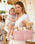 Tivellary Baby Diaper Caddy Organizer Spacious Storage Basket for Newborn Essentials, Nursery & Diaper Station