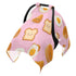Mazeann Breakfast Cute Food Pinks Car Seat Cover Baby Breathable Soft Infant Carseat