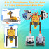 VUSUMOK 5-7 Cars,5in1 2-4,5pcs Transformer Toys for Ages Pull Back Toy Alloy Educational Kids Toys for Ages Animals